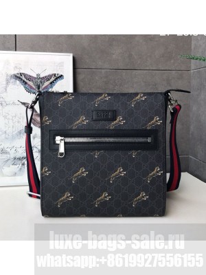 Gucci Bestiary GG Canvas Messenger Bag with Tigers Print 474137 2019 Collection