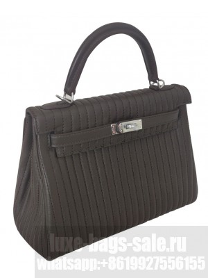Hermes Mille Gateaux Kelly Swift 25 Dark Coffee