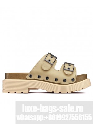 Christian Dior Women's Diorquake Strap Sandal Cream