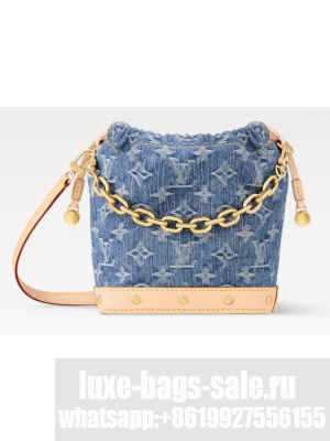 Louis Vuitton NEW Nano Noe M83043 Denim Blue