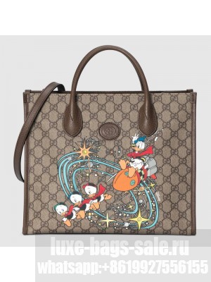 Gucci Disney x Gucci Donald Duck tote bag 648134 brown