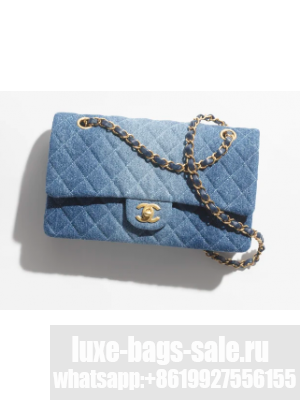 CHANEL CLASSIC 11.12 HANDBAG A01112 Blue