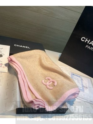 Chanel Knitted long cashmere scarf