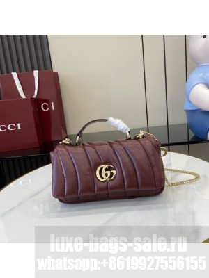 Gucci GG MILANO MINI TOP HANDLE BAG 806017-1 Rosso Ancora red