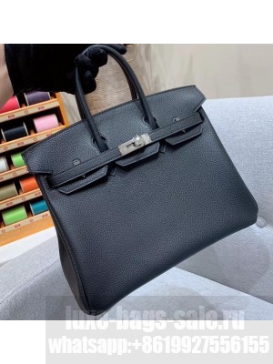 Hermes Birkin 25cm Bag in Original Togo Leather Black