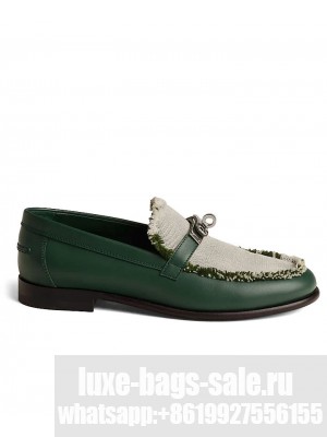 Hermes Women's Destin Loafer Green
