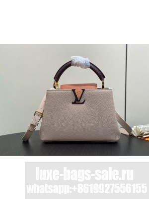 Louis Vuitton Capucines BB M12345 Galet& Tan & Chocolate
