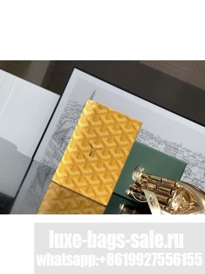 Goyard Grenelle Passport Cover Yellow