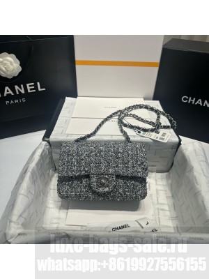 CHANEL MINI CLASSIC HANDBAG A69900 gray