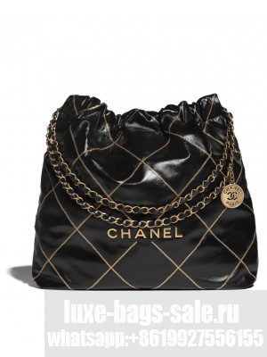 Chanel 22 Handbag AS3261 Black