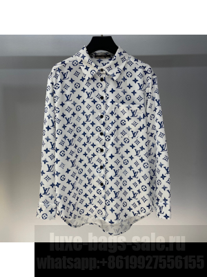 Louis Vuitton Monogram Shirt White/Blue 2025