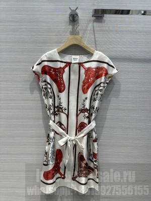 Hermes Twill silk dress 02