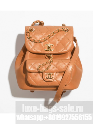 Chanel SMALL BACKPACK AS2908 Camel