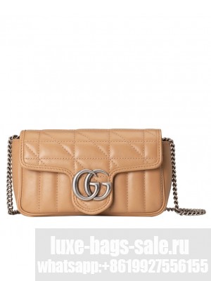 Gucci GG Marmont super mini bag 476433S Apricot