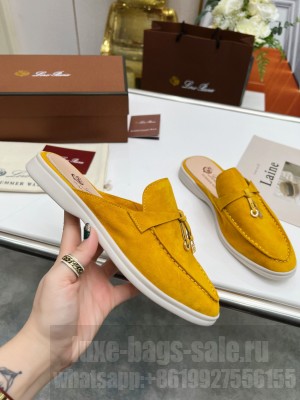 Loro Piana Babouche Charms Walk Loafers Suede Calfskin 2022 Collection 05