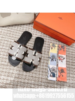Hermes Oran Flat Slide Sandals 2023 Collection 057