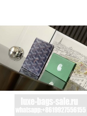 Goyard Saint-Pierre Card Wallet Navy Blue