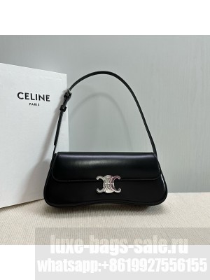 CELINE MEDIUM CELINE LOLA BAG IN SHINY CALFSKIN 115532 black