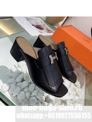 Hermes Alma Sandal With Fringe Black 2020 Collection