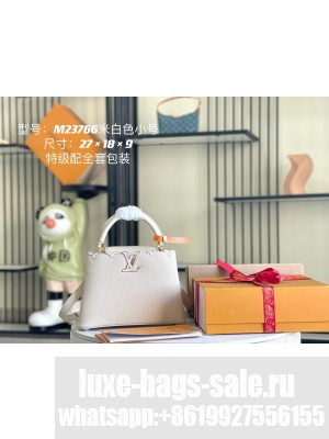Louis Vuitton Capucines BB Mother Pearl Logo M23766 Off-white