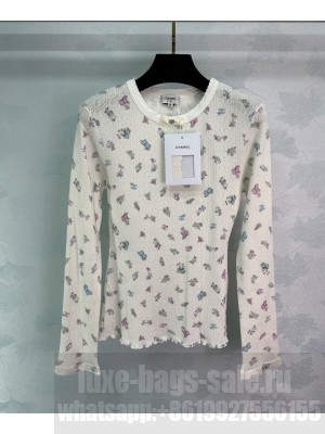 Chanel Women's Knitted Top Cream