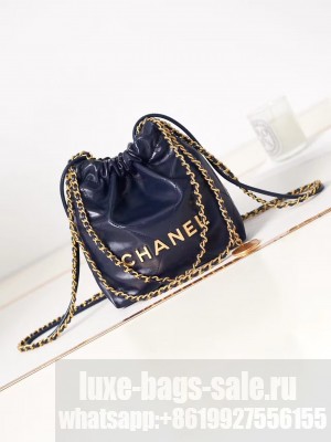 CHANEL 22 MINI HANDBAG AS3980 Navy