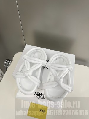 Maison Margiela mm6 flip flop sandals White 2022 Collection