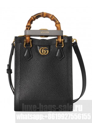 Gucci Diana Mini Tote Bag 739079 Black