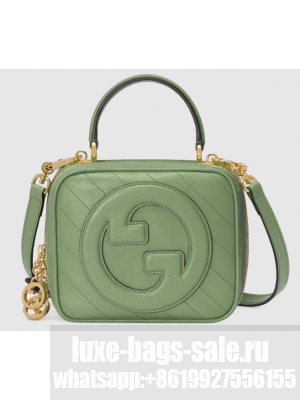 GUCCI BLONDIE TOP HANDLE BAG 744434 Light green