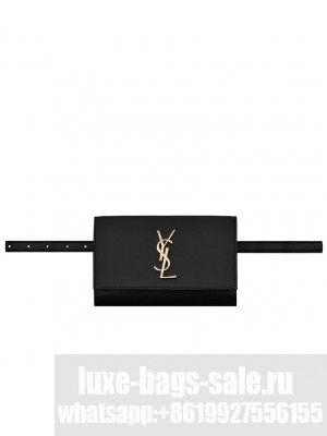 Saint Laurent Kate Belt Bag In Smooth Leather 534395 Black
