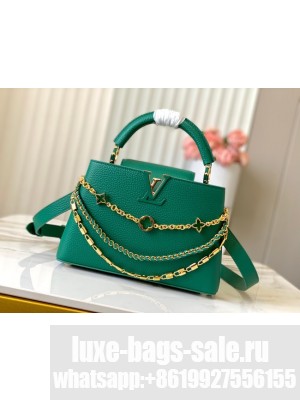 Louis Vuitton Capucines BB M12345 green