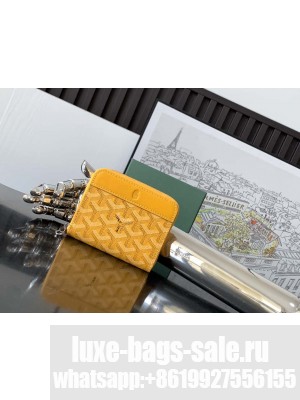 Goyard Matignon Mini Wallet Yellow