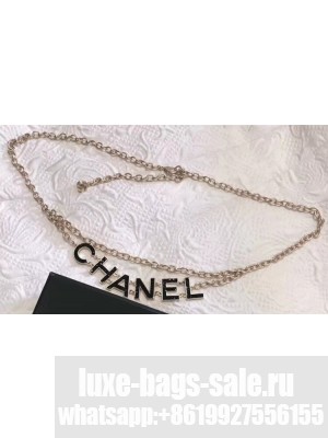 Chanel 'CHANEL' Waist Chain Black/Gold 2018