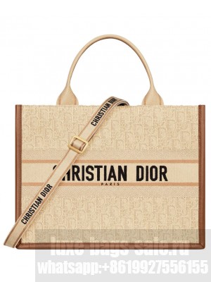 Christian Dior Medium Dior Book Tote Apricot
