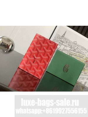 Goyard Saint-Pierre Card Wallet Red