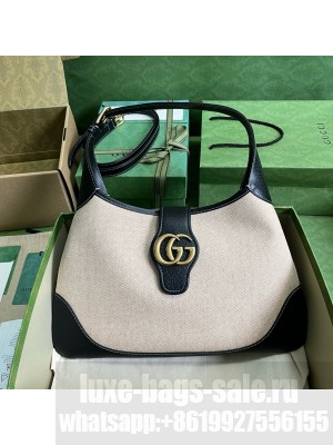 GUCCI JACKIE canvas SHOULDER BAG A726274 White&black