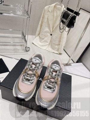 Chanel G39792 Fabric & Laminated Pink,Gold & Silver 2023SS 