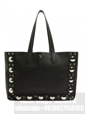Valentino Garavani Nellcote Shopping Bag Black