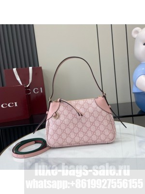 Gucci GG EMBLEM SMALL SHOULDER BAG 815218 pink