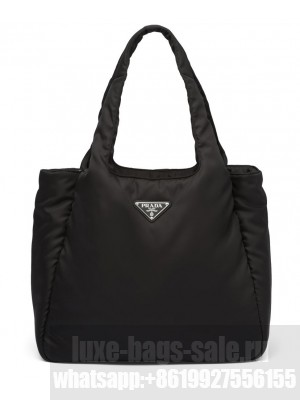 Prada Large Padded Re-Nylon Tote Bag 1BG449 Black