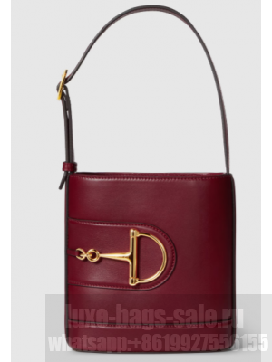 GUCCI 73 MINI BUCKET BAG 833665 Rosso Ancora red
