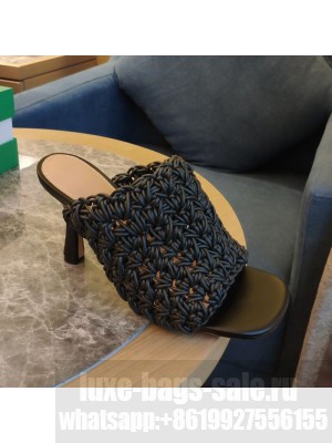 Bottega Veneta The Board Heel Sandals 9cm Black  2021 Collection