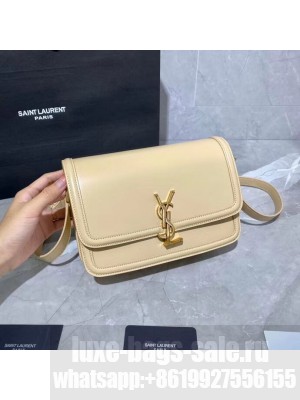 SOLFERINO MEDIUM SATCHEL IN BOX SAINT LAURENT LEATHER Y63435 Beige