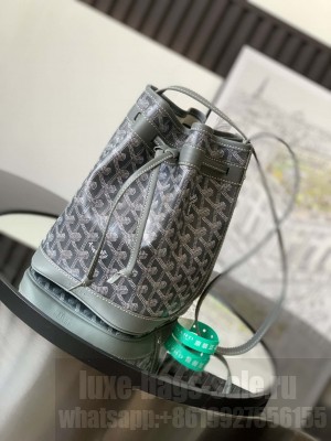 Goyard Petit Flot Bucket Bag Grey