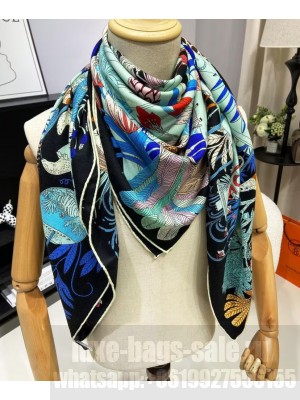 Hermes Women's Precious Paradise Scarf Black