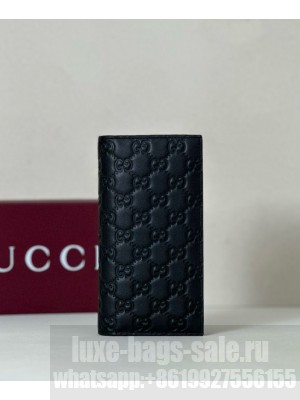 Gucci GG Emblem Series Card Holder Black