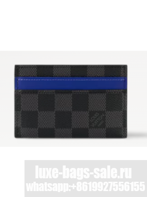 Louis Vuitton Double Card Holder N00093 Indigo Blue