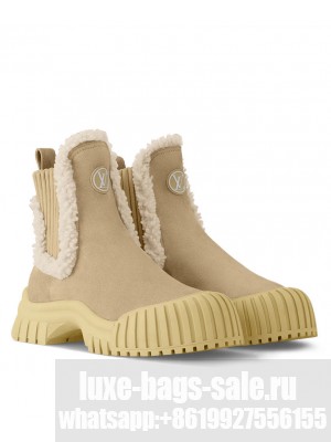 Louis Vuitton Women's Ruby Flat Ankle Boot 1AC7AL Khaki