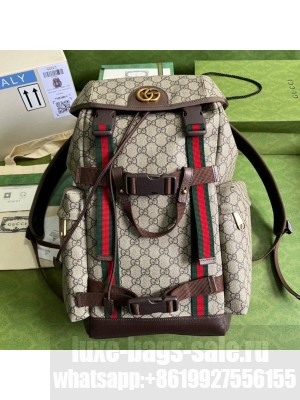 Gucci Ophidia GG Supreme backpack 690999 Brown