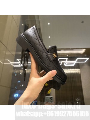 Chanel Calfksin Loafers Spring/Summer 2021 Collection,Black